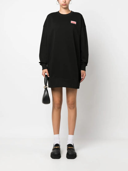 Logo-Print Sweatshirt Dress