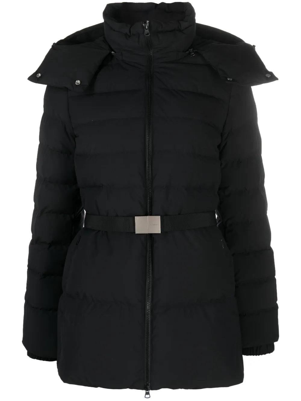 Belted Hooded Padded Jacket