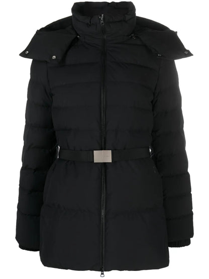 Belted Hooded Padded Jacket