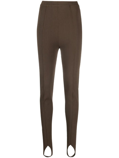 Stirrup-Cuffs High-Waisted Leggings