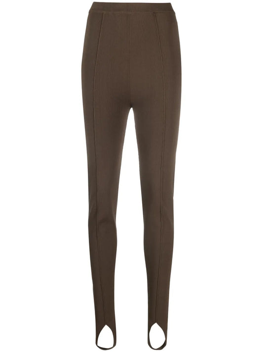 Stirrup-Cuffs High-Waisted Leggings