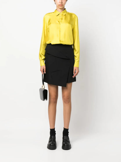 Long-Sleeve Silk Shirt