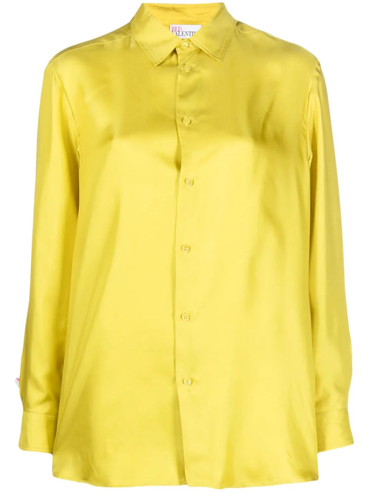 Long-Sleeve Silk Shirt