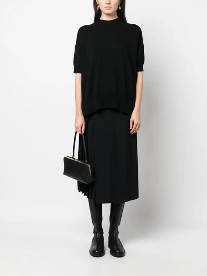 Ribbed Cashmere Knitted Top