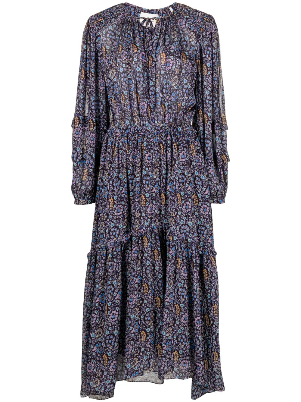 Naema Floral-Print Midi Dress