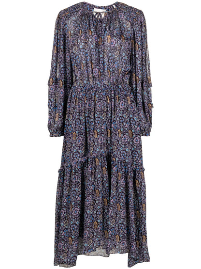 Naema Floral-Print Midi Dress
