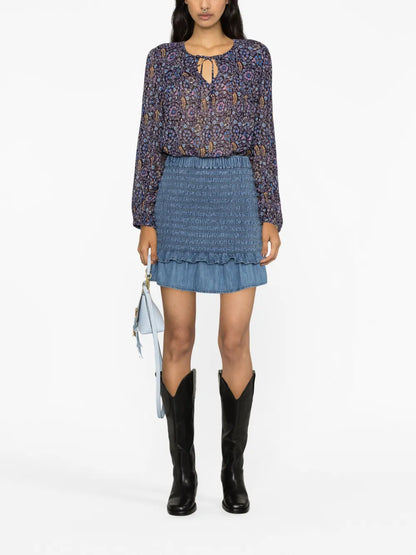 Daytonea Floral-Print Blouse