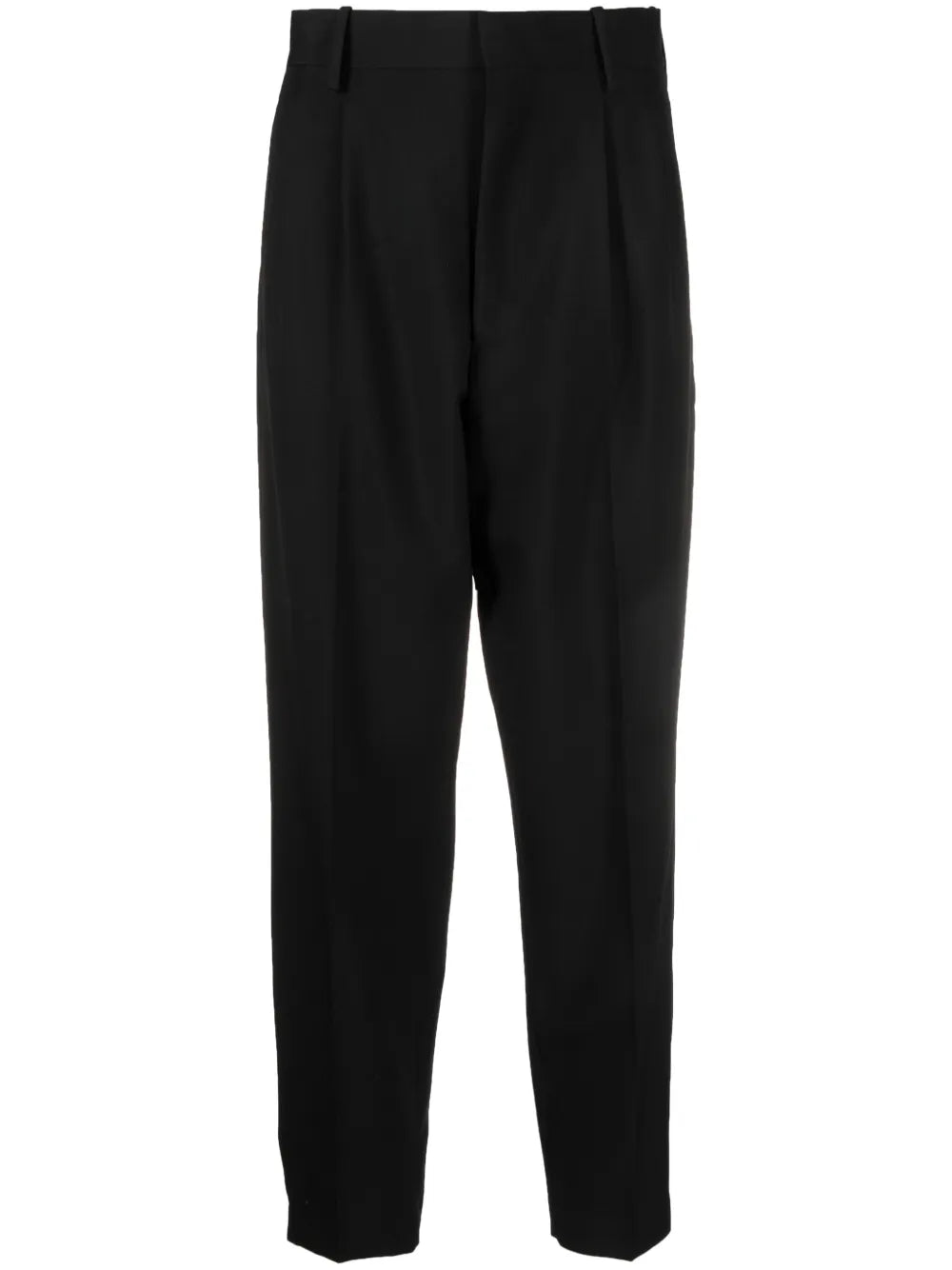 Pressed-Crease High-Waist Trousers