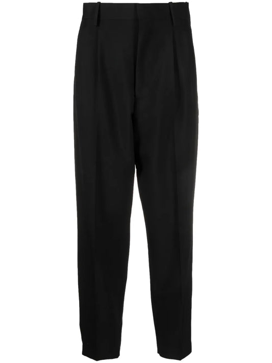Pressed-Crease High-Waist Trousers