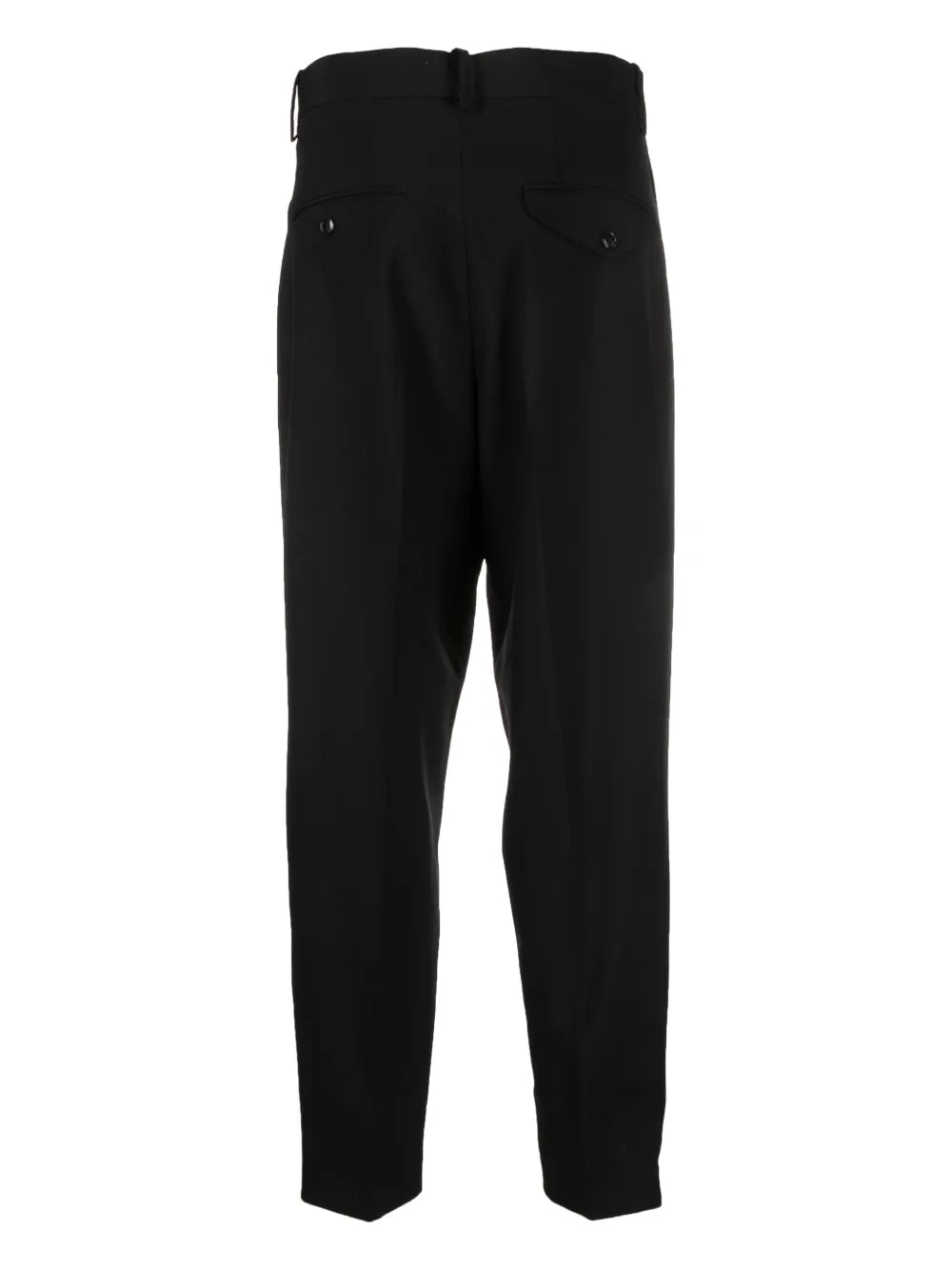 Pressed-Crease High-Waist Trousers