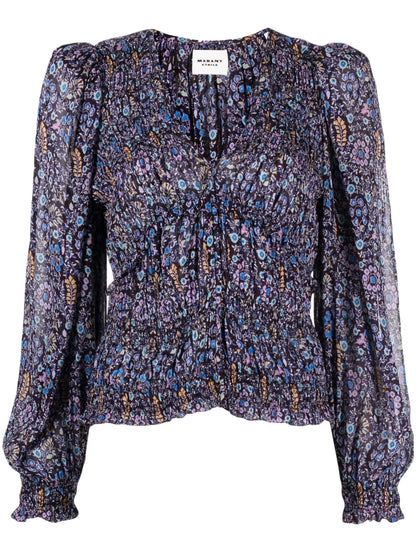 Nibel Floral-Print Blouse