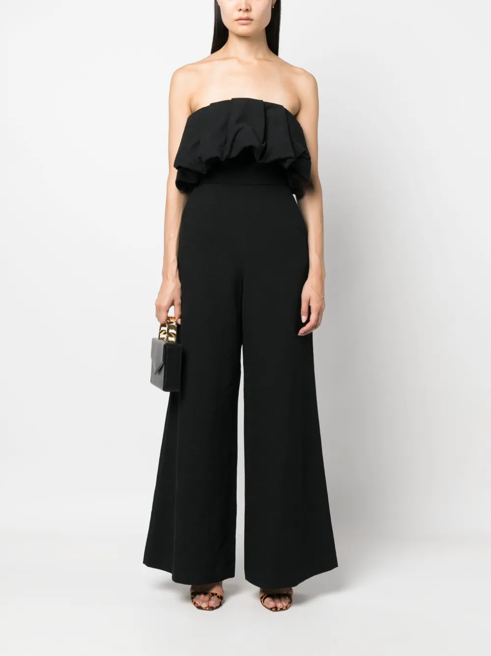 Puffball-Design Strapless Jumpsuit