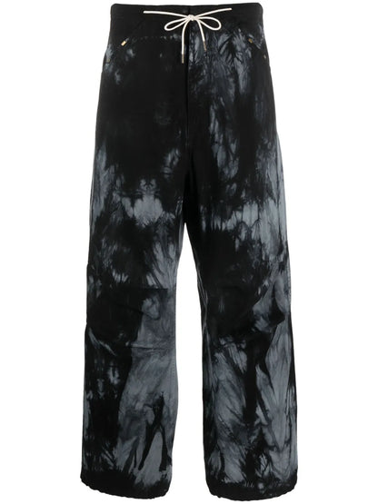 Daisy Tie-Dye Wide-Leg Trousers