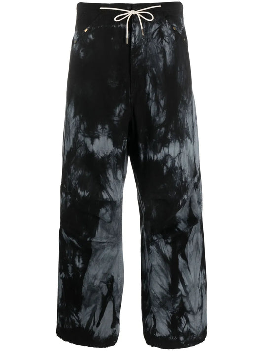 Daisy Tie-Dye Wide-Leg Trousers