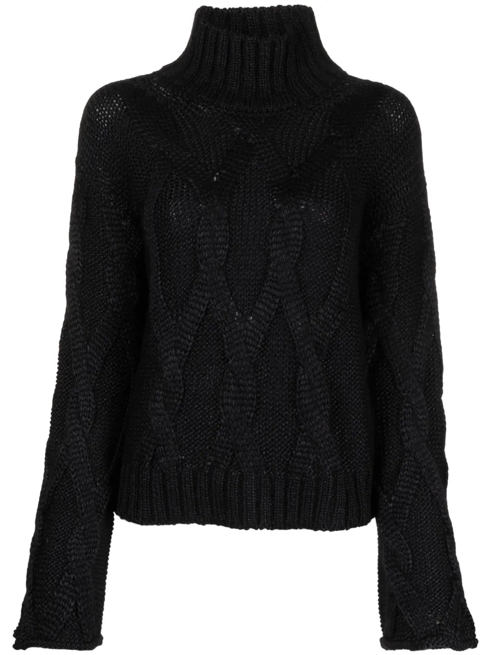 Roll-Neck Cable-Knit Jumper