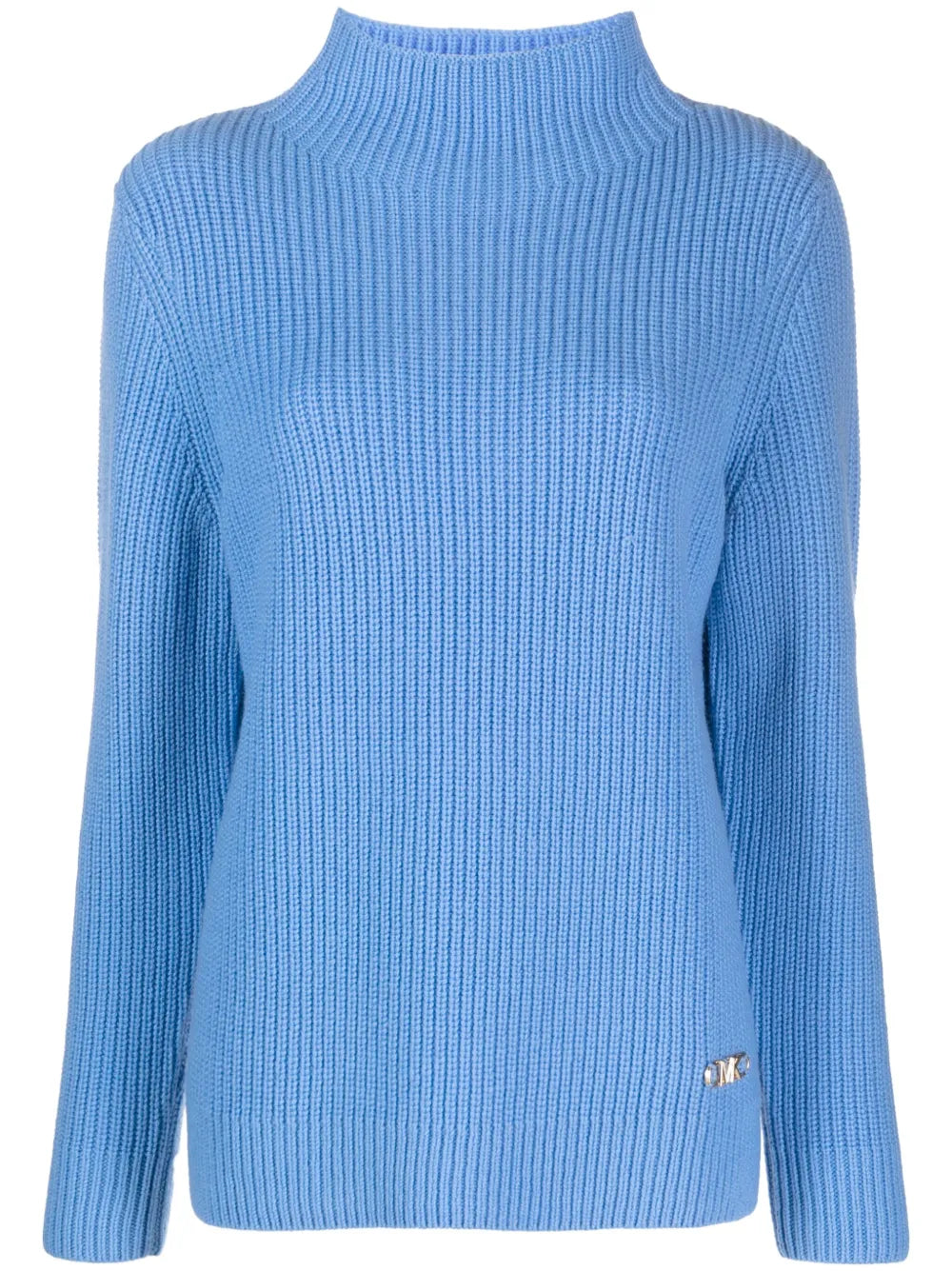 Logo-Plaque Ribbed-Knit Jumper