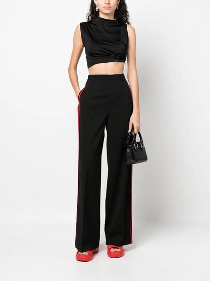 Stripe-Detailing Tailored-Cut Trousers