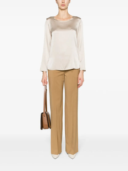 Straight-Leg Virgin-Wool Trousers