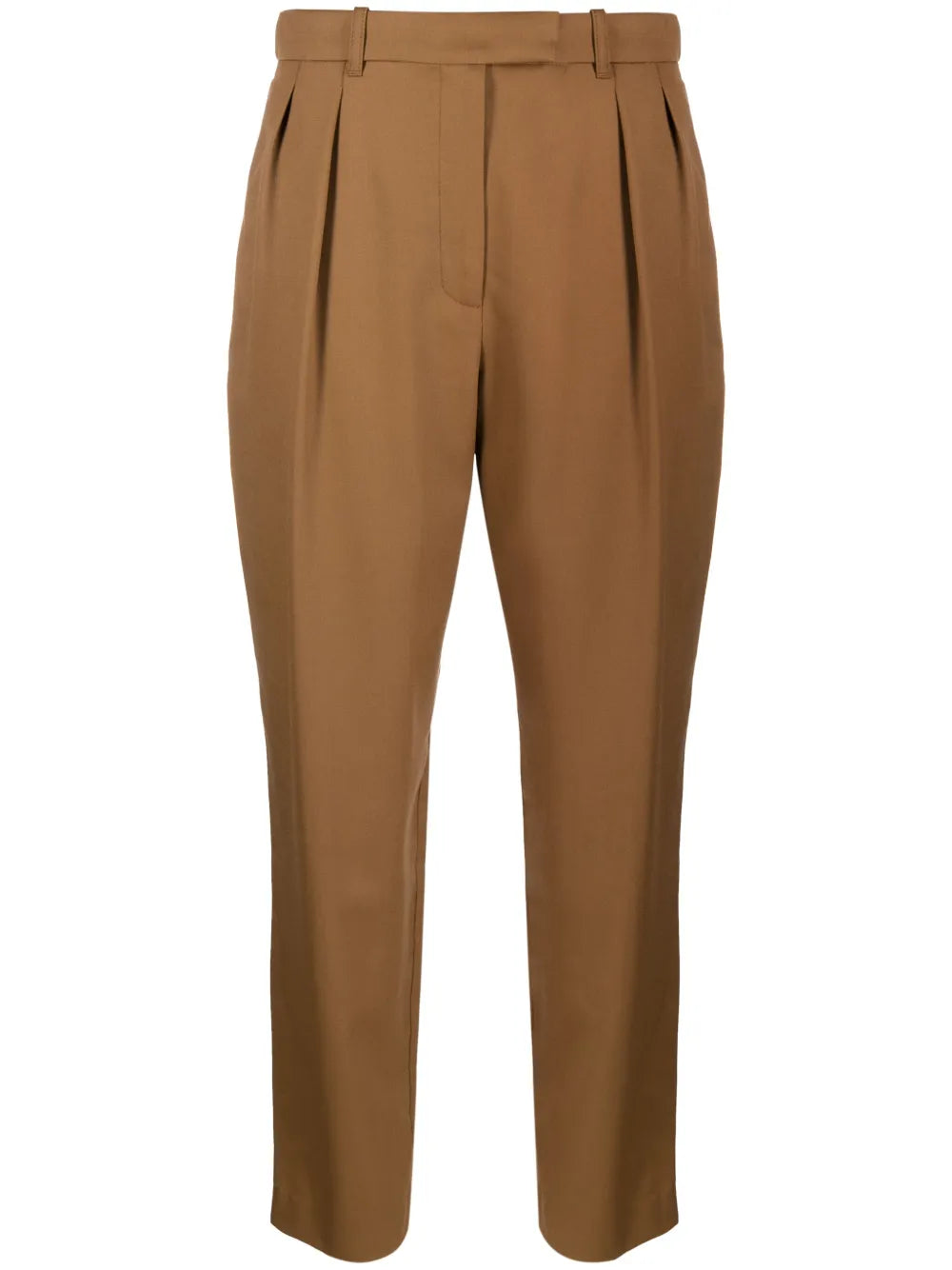 Pleated Cropped Trousers