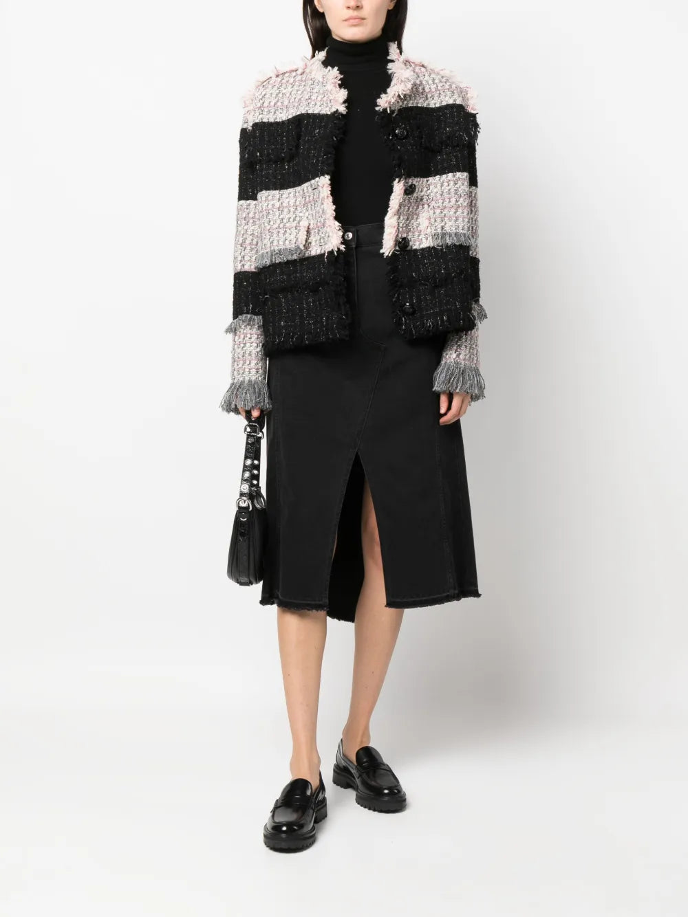 Logo-Patch Cotton Skirt