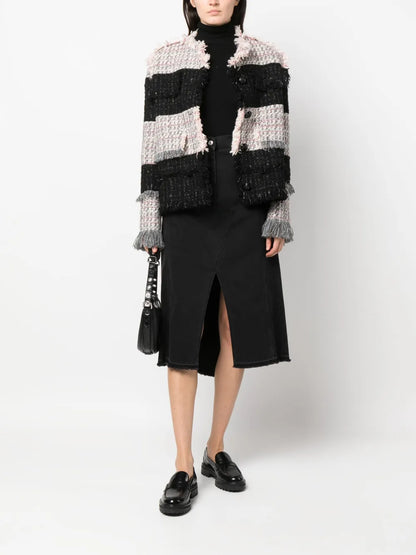 Logo-Patch Cotton Skirt