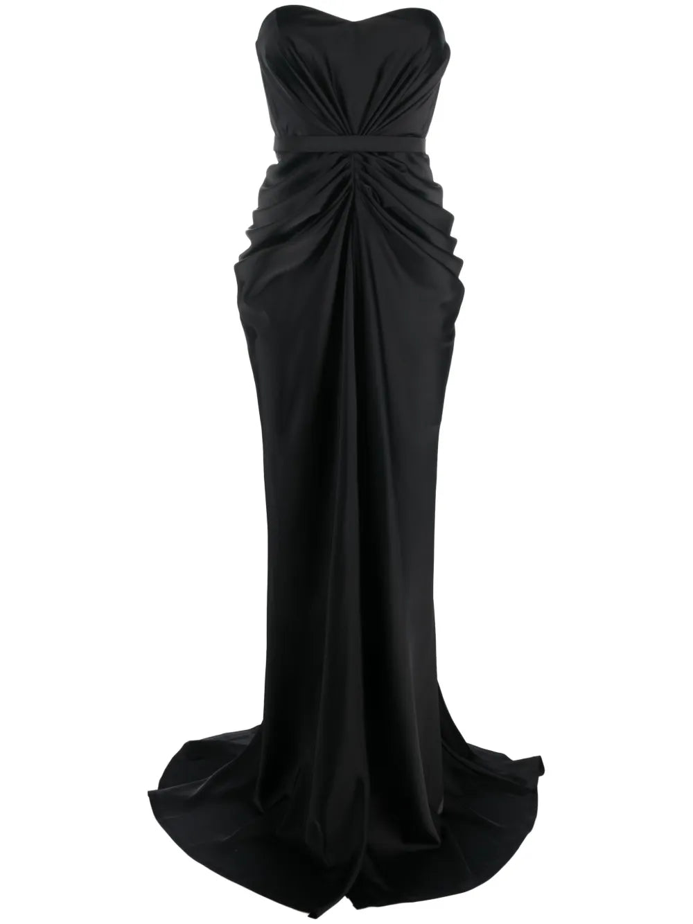 Ruched Strapless Gown
