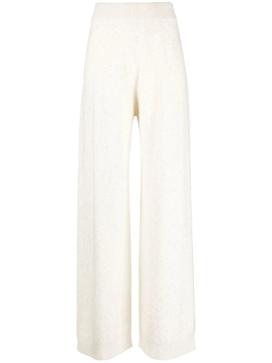 Straight-Leg Knitted Trousers