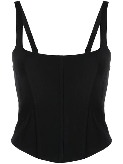 Fly-Detail Bustier Top