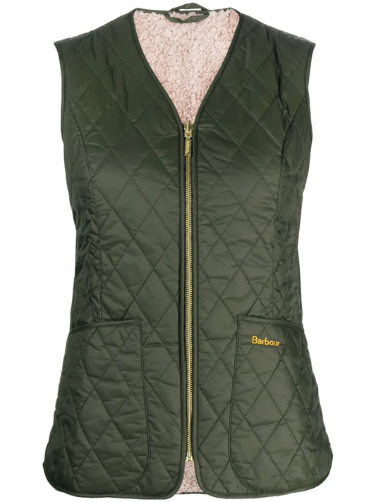 Logo-Embroidered Quilted Gilet