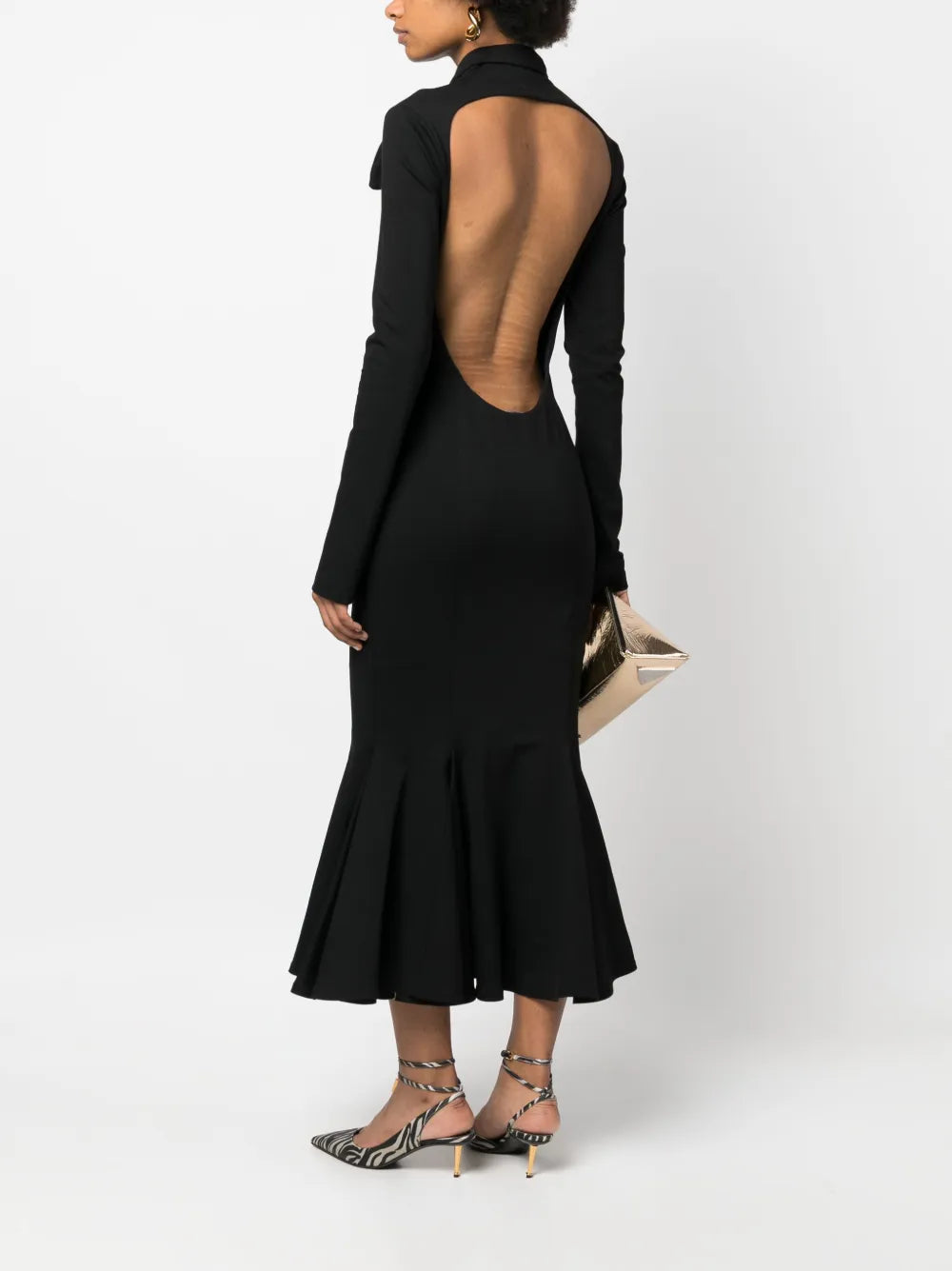 Isabel Open-Back Midi Dress
