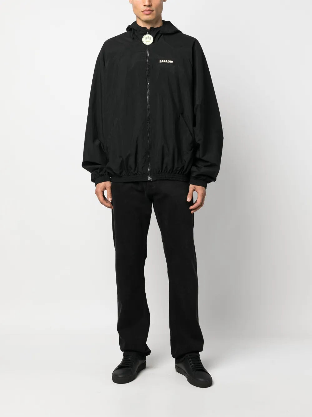 Logo-Patch Hooded Jacket