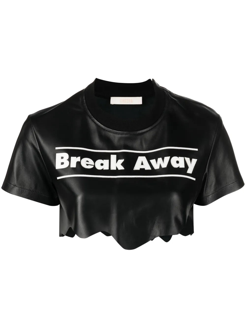 Break Away Leather Crop Top