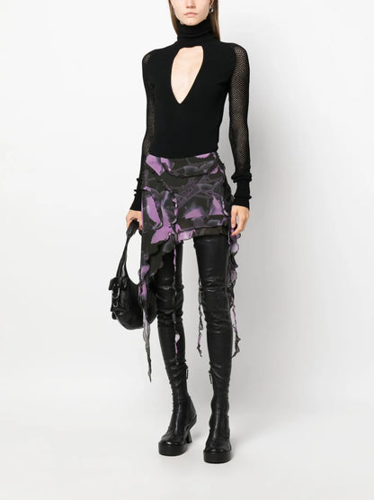 Roll-Neck Cut-Out Body