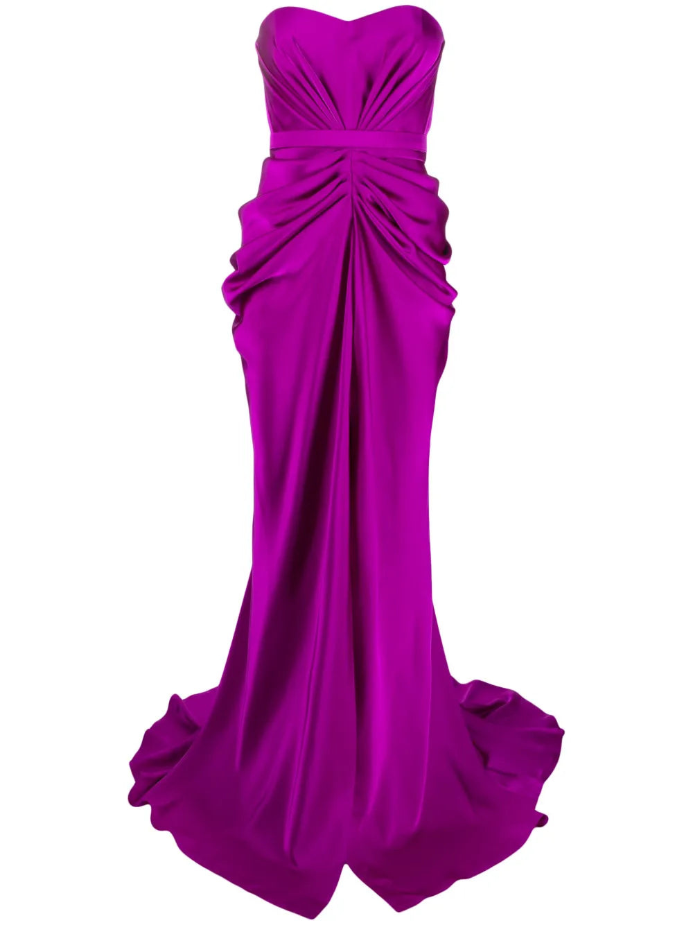 Ruched Strapless Gown