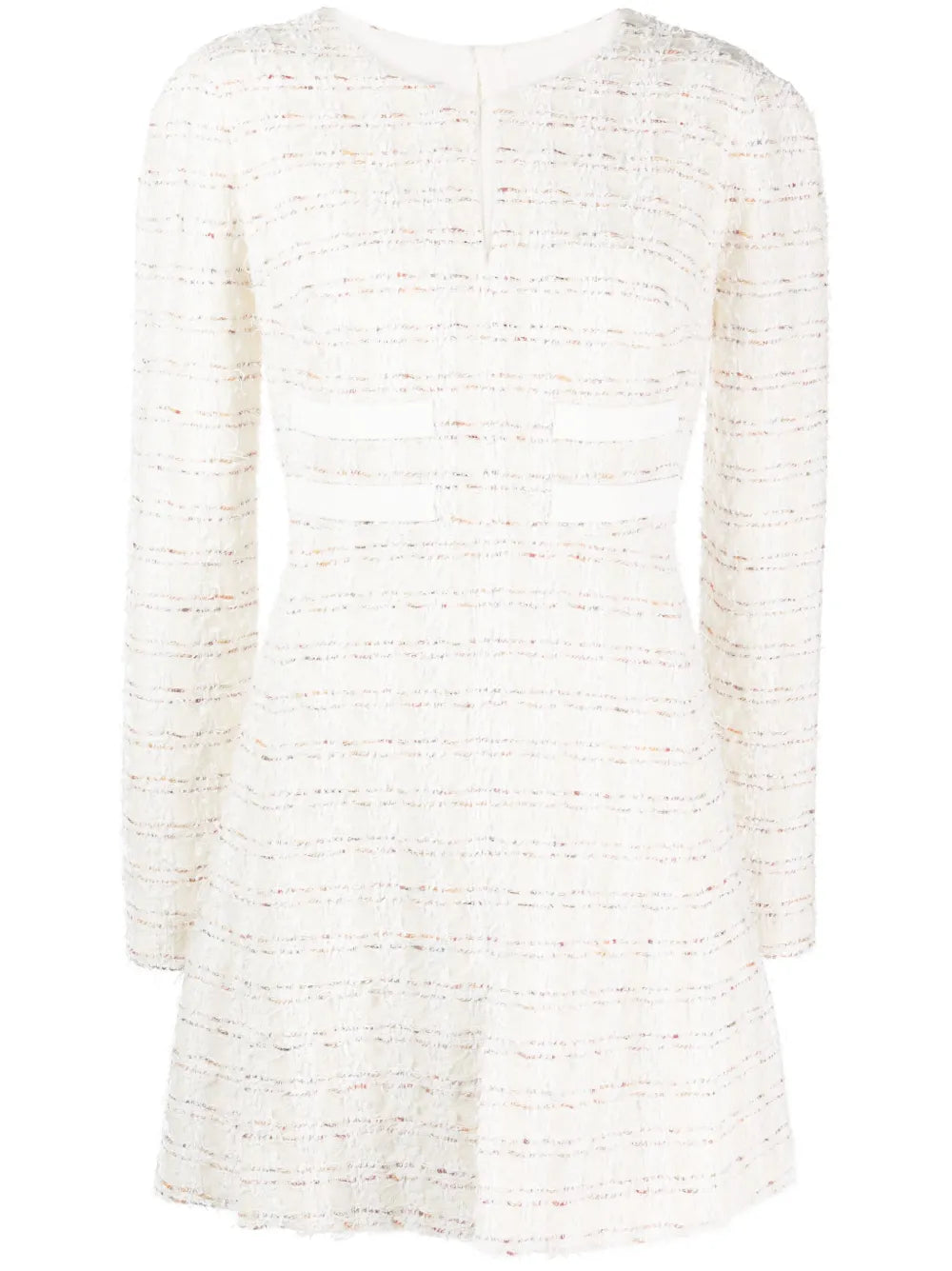 Long-Sleeve Tweed Minidress