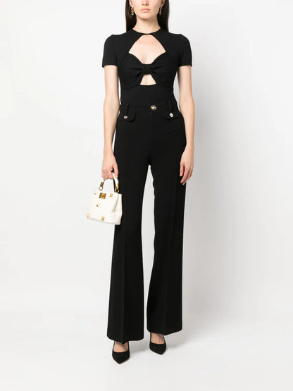 Cut-Out Short-Sleeve Top