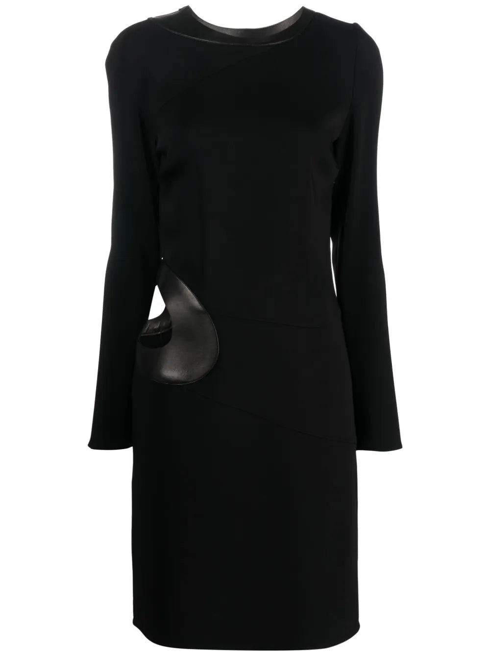 Cut-Out Long-Sleeved Dress