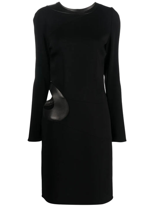 Cut-Out Long-Sleeved Dress