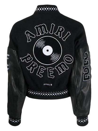 Logo-Embroidered Bomber Jacket