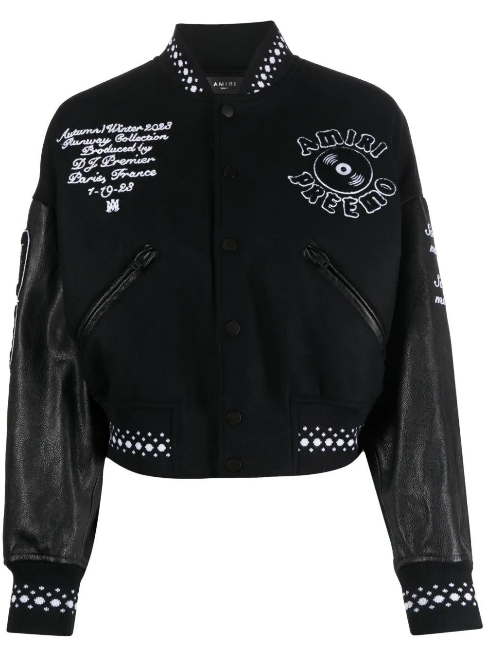 Logo-Embroidered Bomber Jacket
