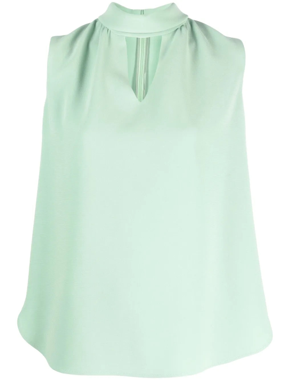 Cut-Out Sleeveless Blouse
