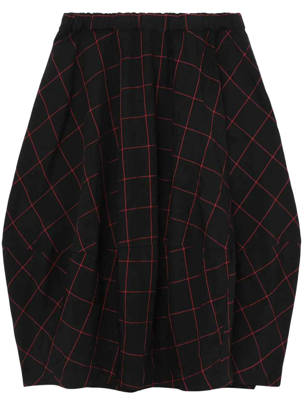 Checked Midi Skirt