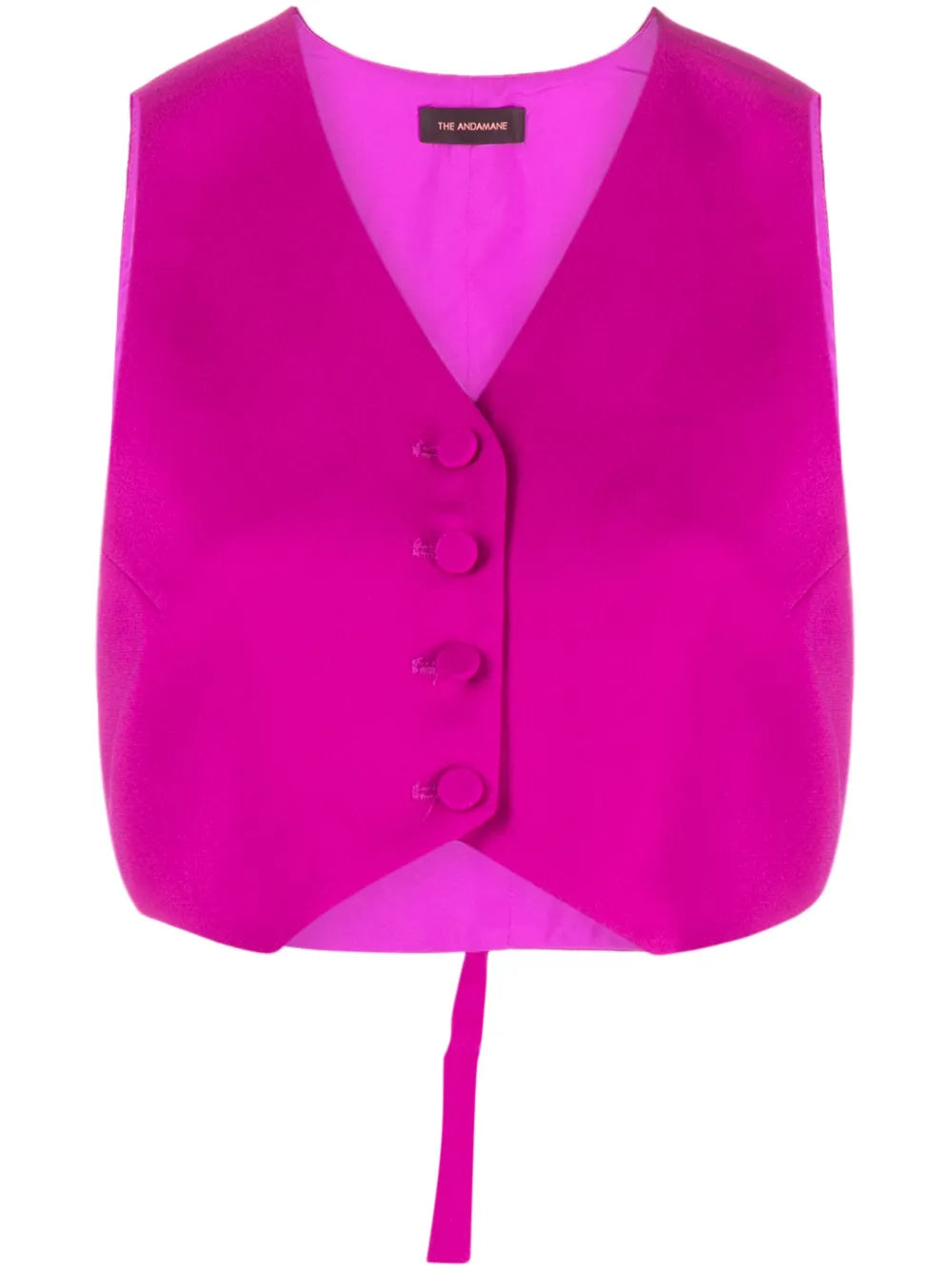 Button-Up Cropped Waistcoat