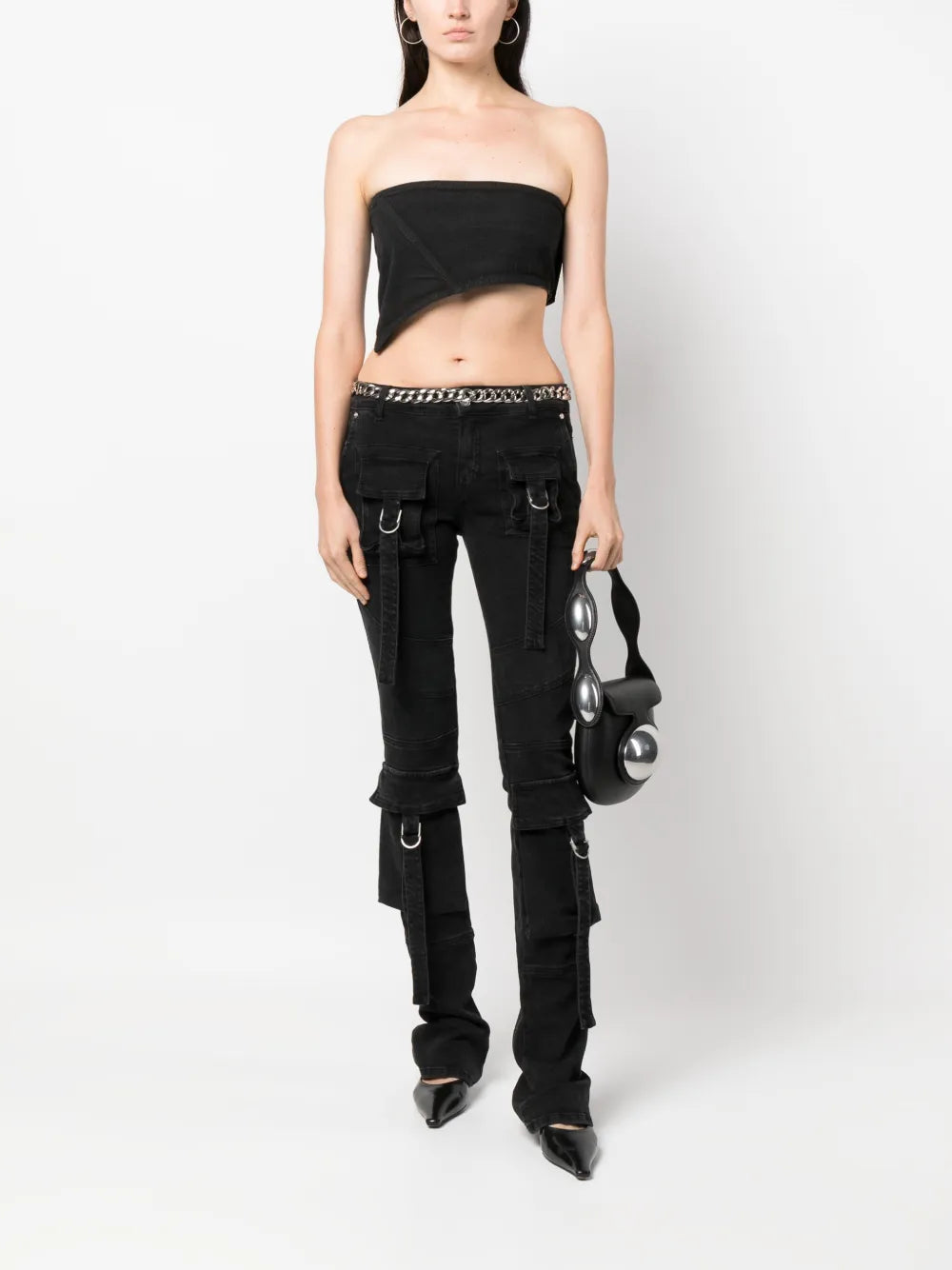 Asymmetric Strapless Top