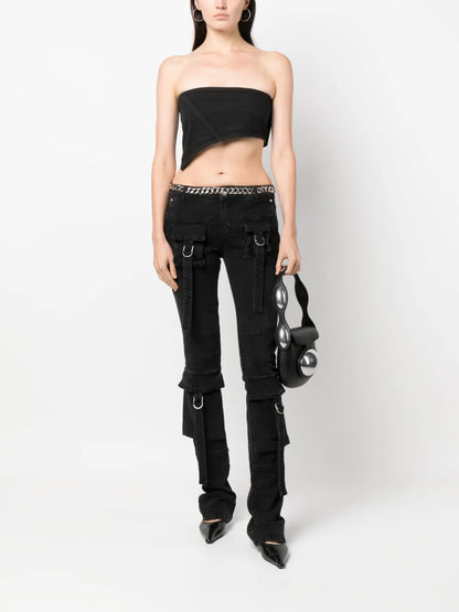 Asymmetric Strapless Top