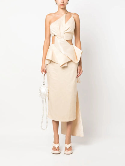 Maee Asymmetric-Design Dress