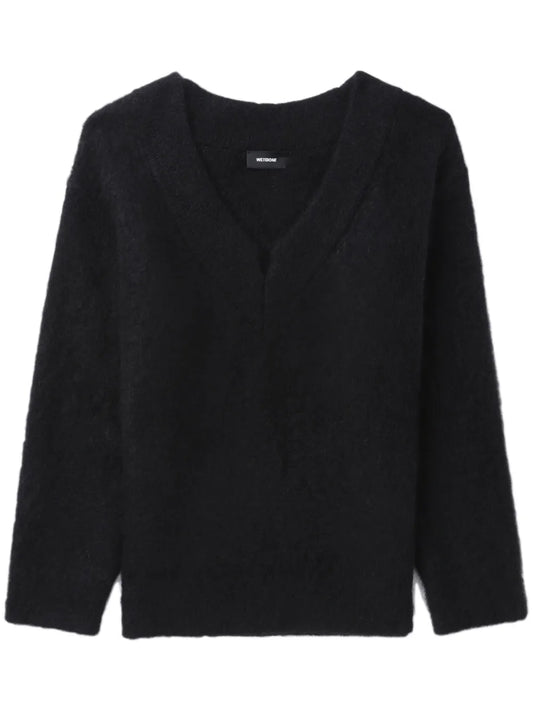 V-Neck Mohair-Blend Jumper
