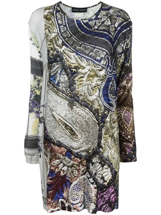 Graphic-Print Long-Sleeve T-Shirt
