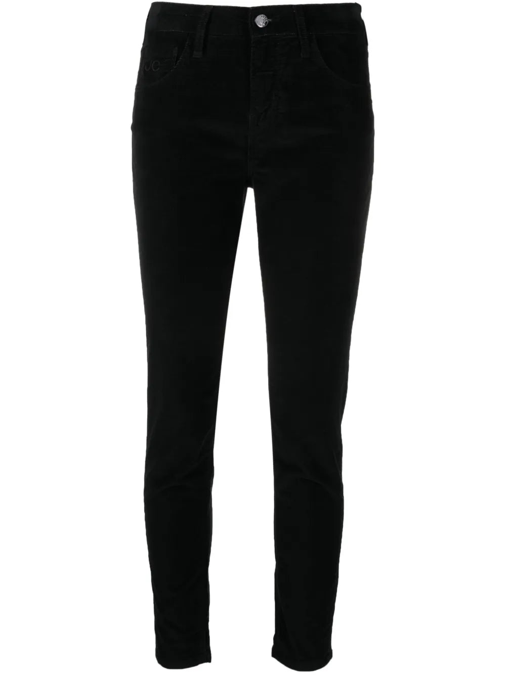 Mid-Rise Cotton-Blend Skinny Trousers
