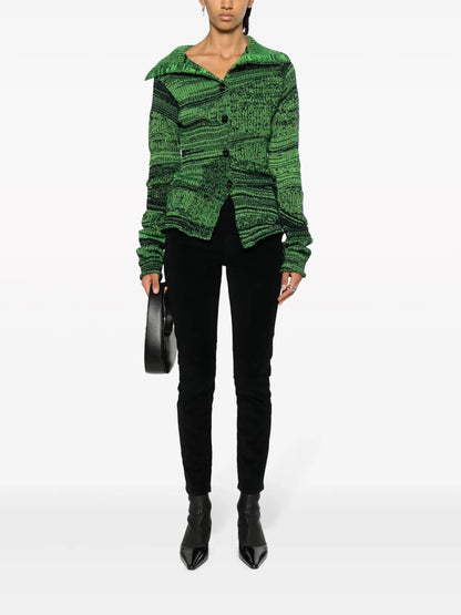 Mid-Rise Cotton-Blend Skinny Trousers